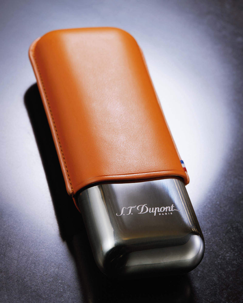 S.T. Dupont Metal Base Double Cigar Case